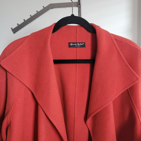 Alexander Bartlett Burnt Orange 100% Wool Jacket Coat w/Patch Pockets (Size: 2X) - Picture 8 of 16